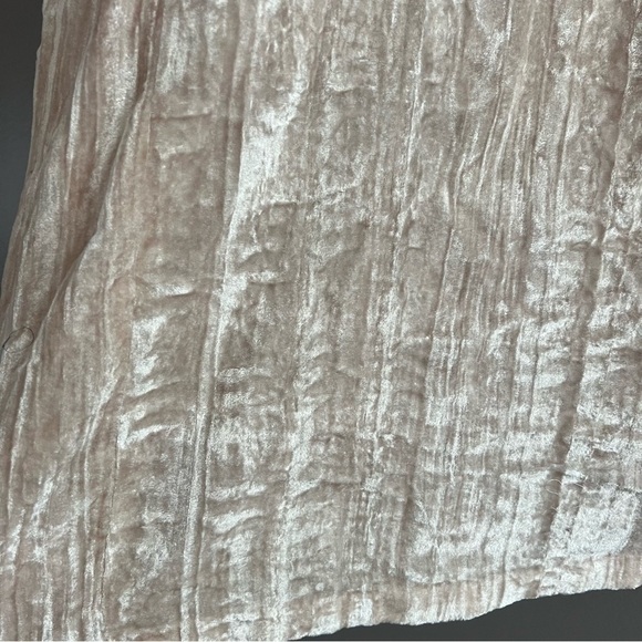Loft Crushed Velvet Blush Swing Dress Size 6 - Picture 6 of 12
